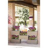 Jardinières connectables brique Bama 75l 59x23x27 cm 5 pièces taupe
