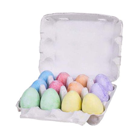 Playfun sidewalk chalk eggs, 12 pcs.
