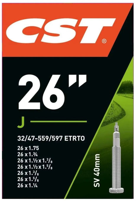 CST Inner Tube 26 x1.75-1 1 4 ETRTO 32 47-559 597, Valve: Presta French 40mm