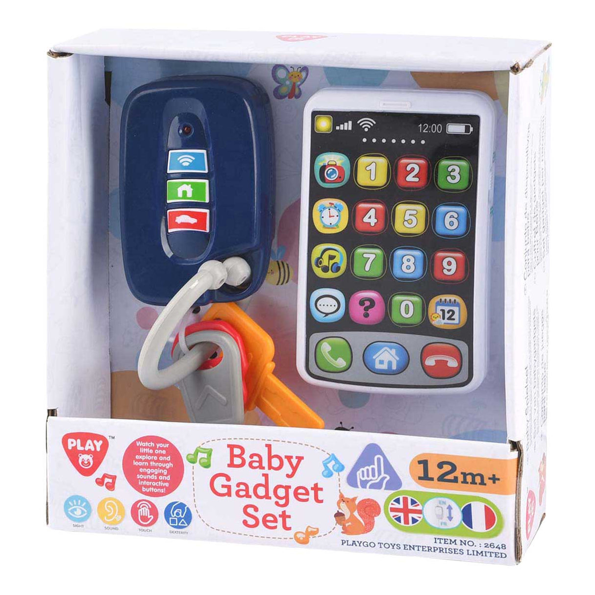 Playgo babajáték szett mobil autókulcsok interaktív hangzás.