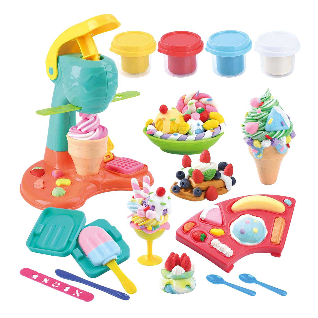 Playgo delicious ice cream clay set - 4 clay pots