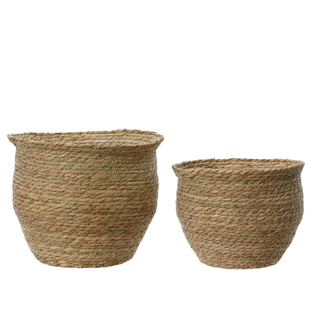 Decoris virágcserép készlet újrahasznosított műanyagból l.átm.32cm s.27cm beltéri vagy kültéri kézzel készített