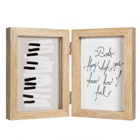 Henzo photo frame piano diptych 13x18cm natural