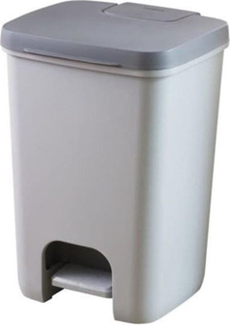 Curver essentials pedal bin - 20 liters - silver anthracite