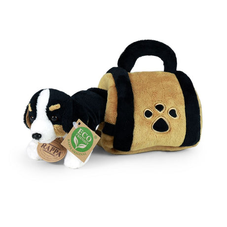 Plysch bernerhund med låda 15 cm eco-fri