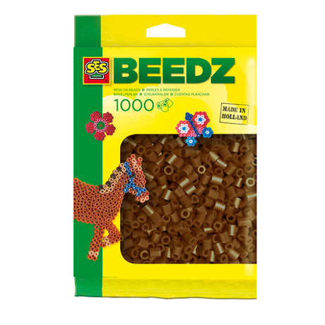 Ses iron-on beads - dark brown, 1000pcs.