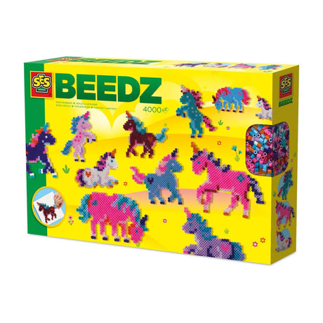 Six iron-on beads - unicorn world