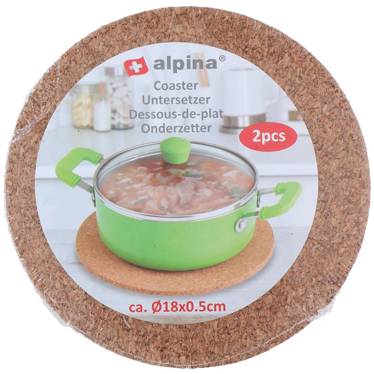 Alpina underlegg 18cm, 2 stk.