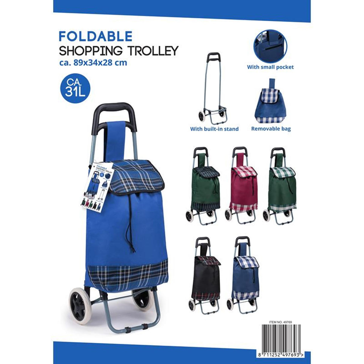 Lifetime shopping trolley 31l
