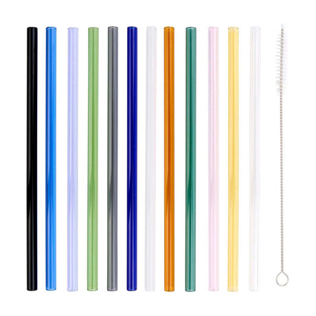Alpina colored straws glass 13-piece