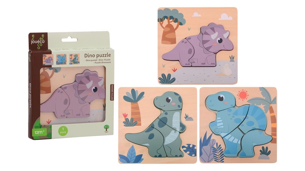 Jouéco puzzle dinoszaurusz. 3+3 választék.