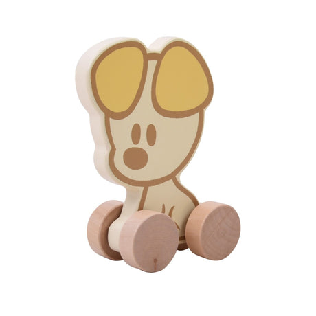 Woezel and Pip Rubo Toys baby wooden wheel figures assorted
