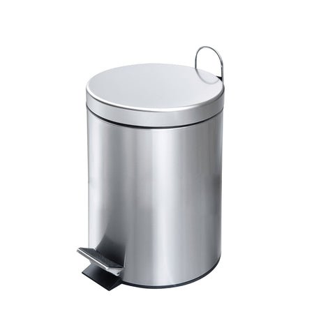 Lixeira com pedal para casa holandesa 3l em aço inoxidável
