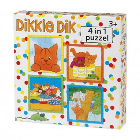 Bambolino dikkie dik puzzle 4 w 1. konfetti 3+