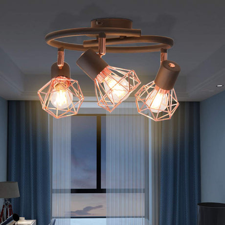 VidaXL lubinis šviestuvas su 3 LED 12 W