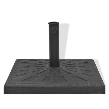 Vidaxl square parasol base 12 kg resin black