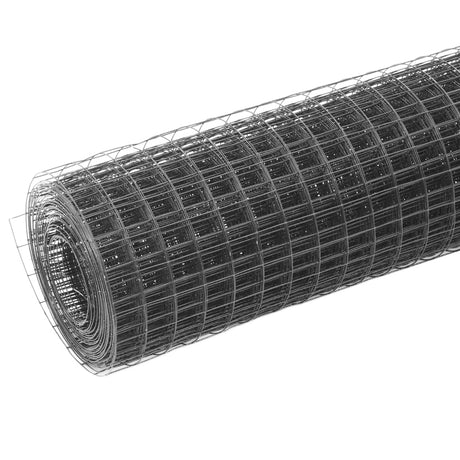 Vidaxl chicken wire 25x1 m steel with PVC coating gray