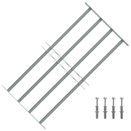 VIDAXL-Fensterschutzschutz mit 4 Cross-Rods 700-1050 mm einstellbar