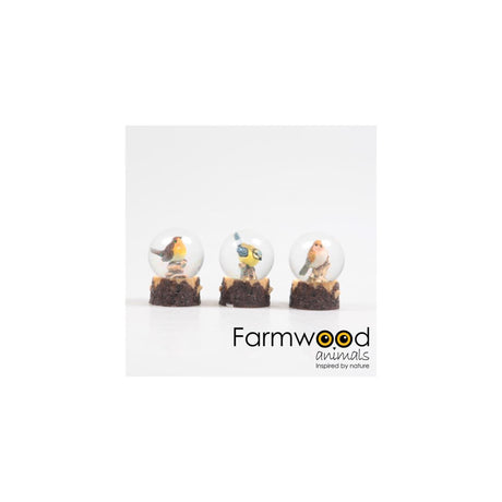 Farmwood animals bird shaking ball 4.5x4.5x6cm