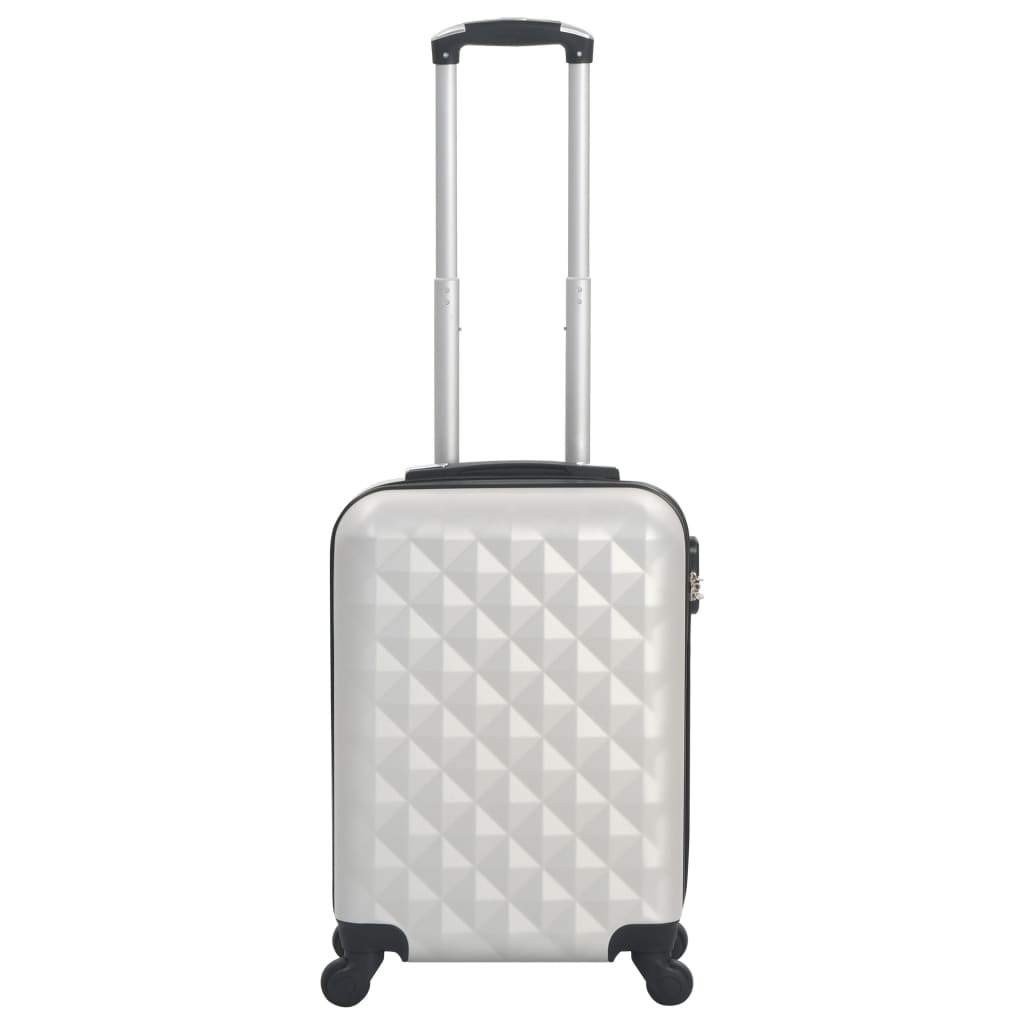 Vidaxl hard case ABS clear silver color