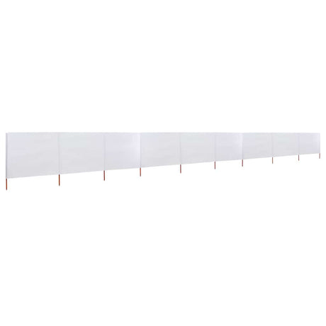 Vidaxl wind screen 9 panels 1200x120 cm fabric sand white
