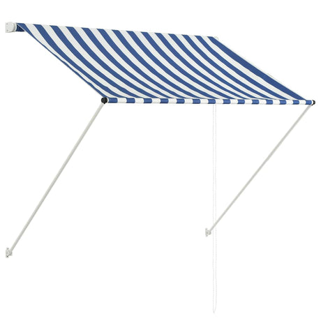 Vidaxx utdragbar markis 100x150 cm blå och vit