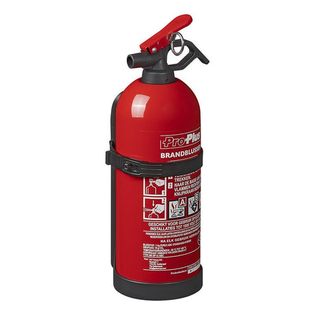 Proplus brandblusser 1kg abc poeder nl geschikt voor auto, boot en caravan