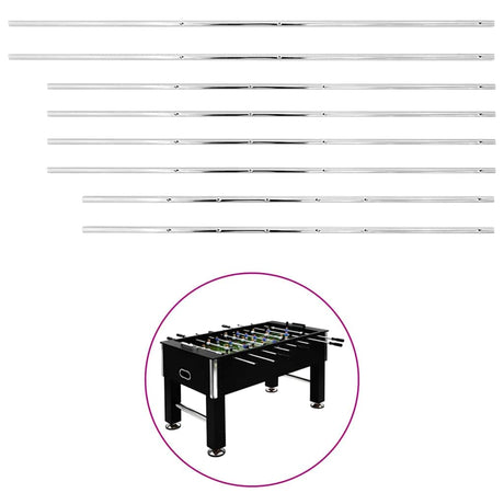 Vidaxl palice za nogometno mizo 8 St 15,9 mm