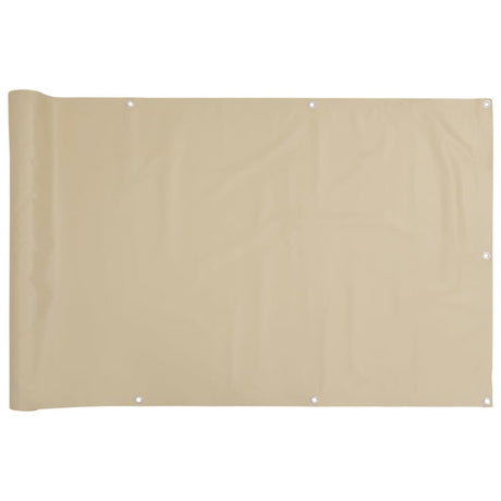 Vidaxl balcony screen 75x300 cm oxford fabric beige