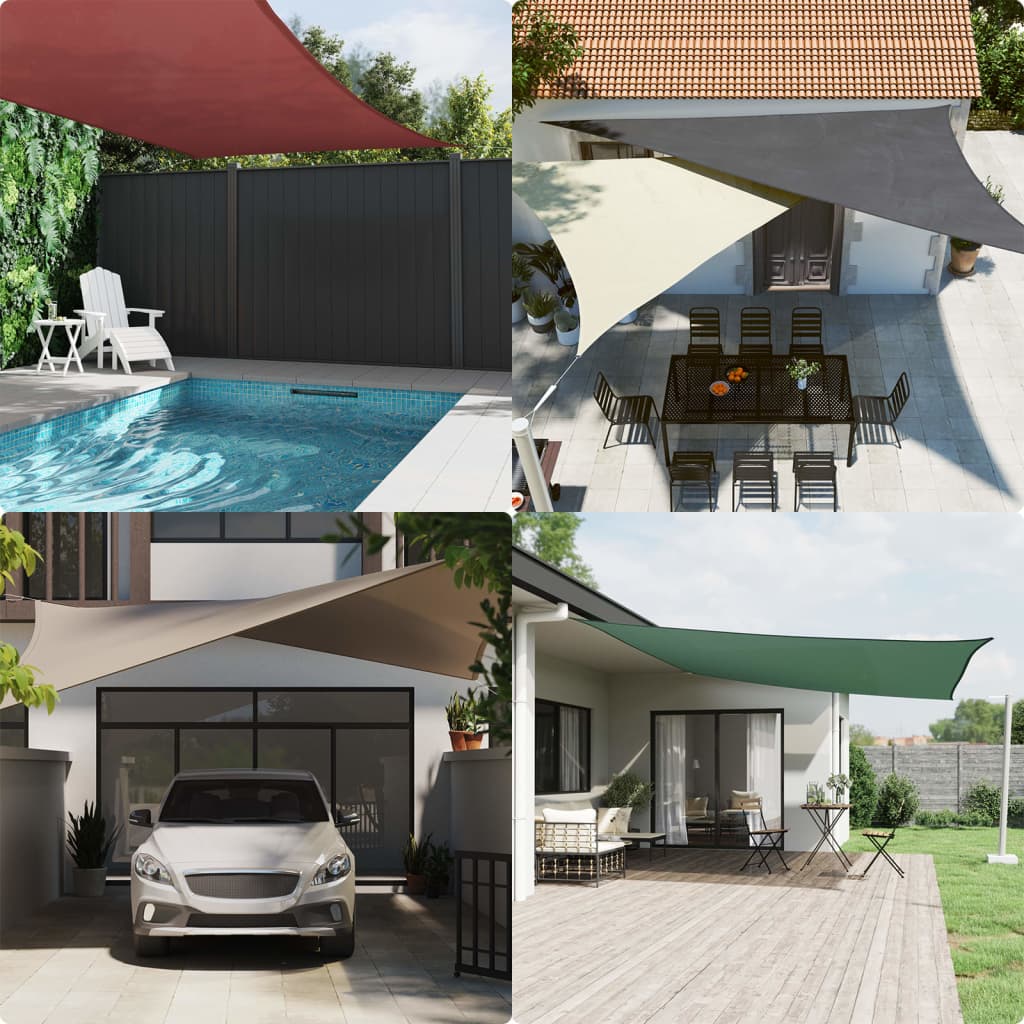 Vidaxl Triangular Sun Shade 3x3x4.24 m Oxford Fabric Anthracite