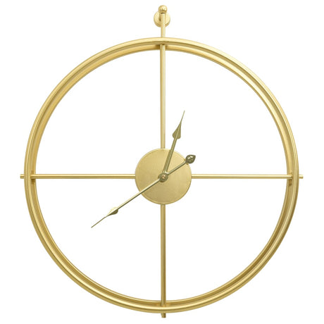 Vidaxl wall clock 52 cm iron gold-colored