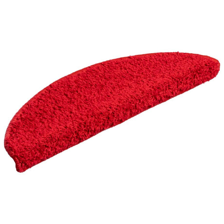 VidaXL stair mats 10 pcs 56x17x3 cm red semi-circular