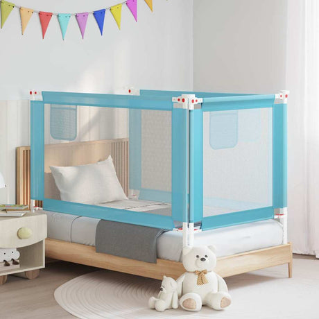 Vidaxl bedhekje peuter 140x25 cm stof blauw