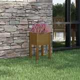 Vidaxl planter 40x40x70 cm solid pine wood honey brown