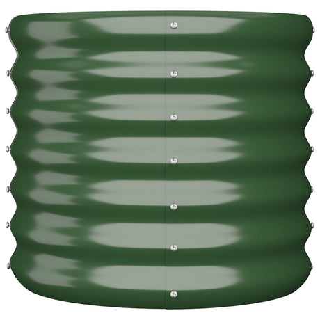 Vidaxl Planter Big 40x40x36 cm pocinkano jekleno zeleno