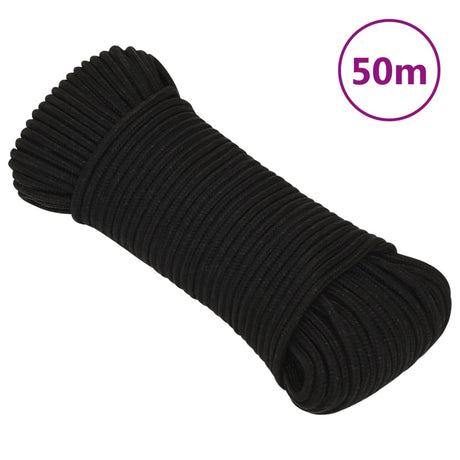 Vidaxx delovna vrv 4 mm 50 m poliester črna