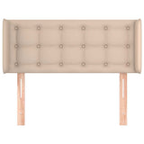 Vidaxl hoofdbord met randen 103x16x78 88 cm kunstleer cappuccinokleur