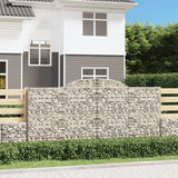 VidaXL Gabions 5 ríomhaire cuartha 300x30x140 160 cm iarann