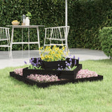 VidaXL Jardinière 83x83x27 cm bois de pin massif noir