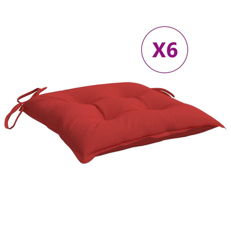 Vidaxx paletové podušky 6 ks 50x50x7 cm látka oxford červená