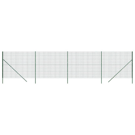 Vidaxl wire mesh fence 1.8x10 m galvanized steel green