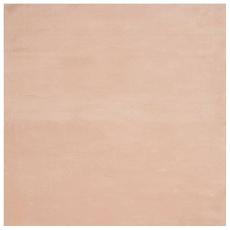 VidaXL tapis huarte poils courts doux lavable 160x160 cm rose