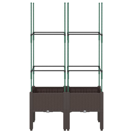 Vidaxx Planter mat Trellis 80x40x142,5 cm polypropylene brong