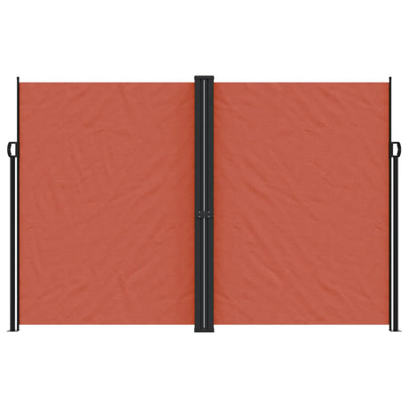 Vidaxx uttrekkbar vindskjerm 220x1000 cm terrakottafarget