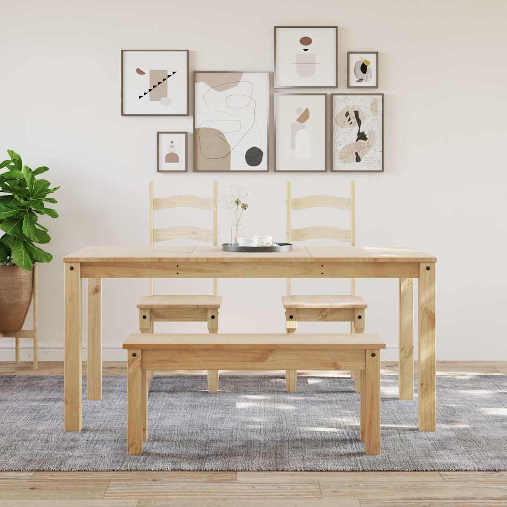 Vidaxl eettafel panama 160x80x75 cm massief grenenhout