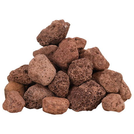Clocha lava VidaXL 10 kg 3-5 cm dearg