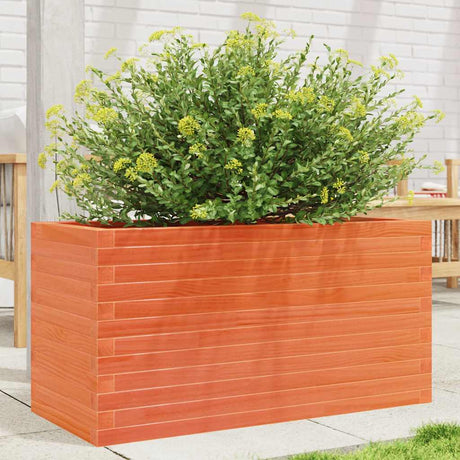 Vidaxx jardinière 90x40x45,5 cm bois de pin massif, marron lavé