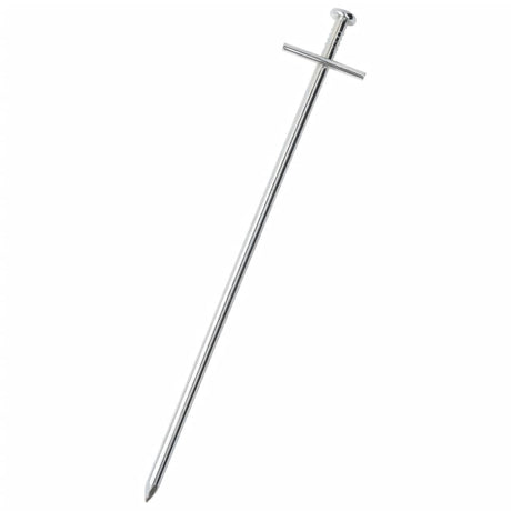 Piquets de tente Vidaxl 24 pcs ø6 mm 23 cm acier galvanisé