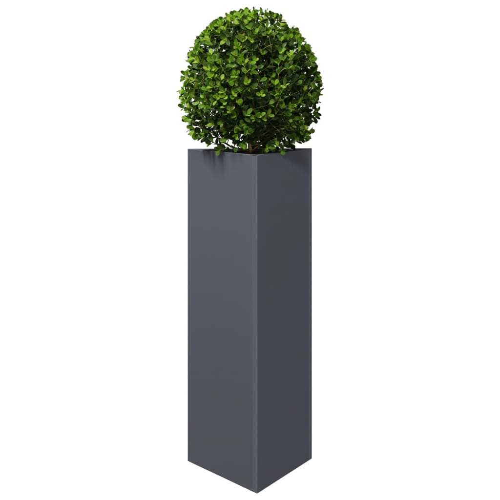 Vidaxx jardinière triangle 30x26x75 cm acier anthracite