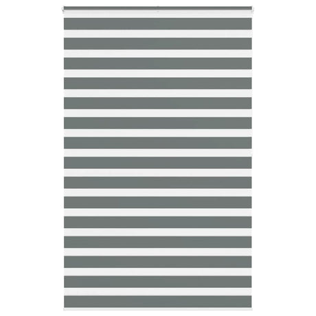 Zebra roleta VidaXL 140x200 cm šířka látky 135,9 cm tmavě šedá